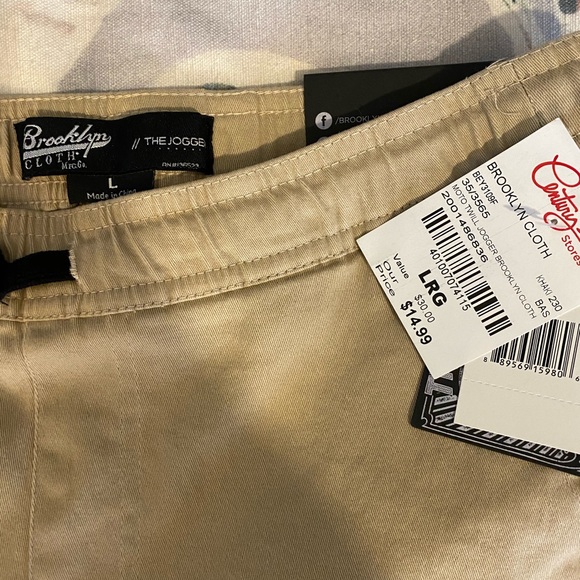 Boys khaki twill joggers - Picture 2 of 3